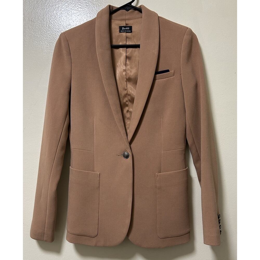 Bardot Women's Camel Career Single-Button Blazer Jacket - Size 2US